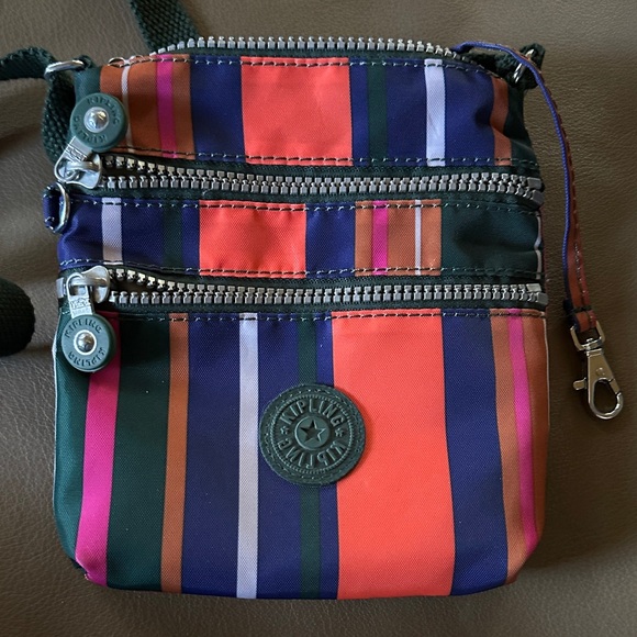 Kipling Handbags - Kipling Colorful Striped Crossbody Bag